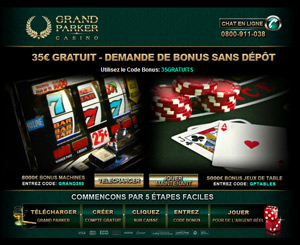 roulette sur le casino grand parker